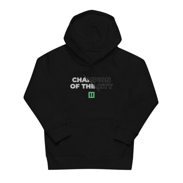 Champion of the City - Kids Eco Hoodie - Image 3