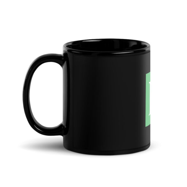 Legacy H - Black Glossy Mug - Image 2