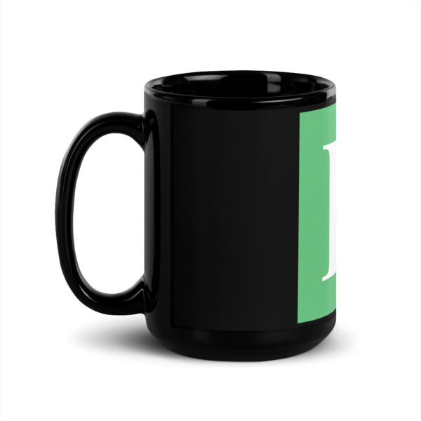 Legacy H - Black Glossy Mug - Image 4