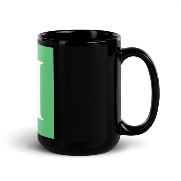 Legacy H - Black Glossy Mug - Image 5